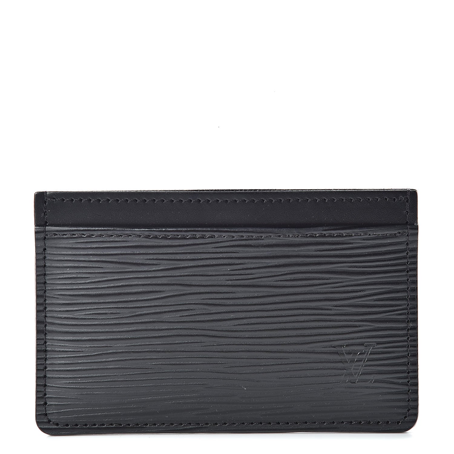 Louis Vuitton Epi Card Holder Black 1 of 8