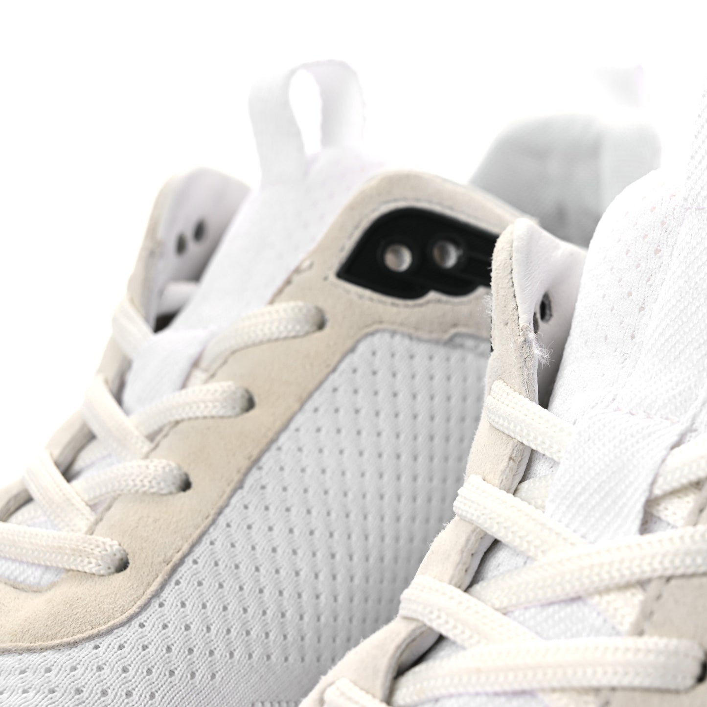 Technical Knit Suede Heros Sneakers 37.5 White