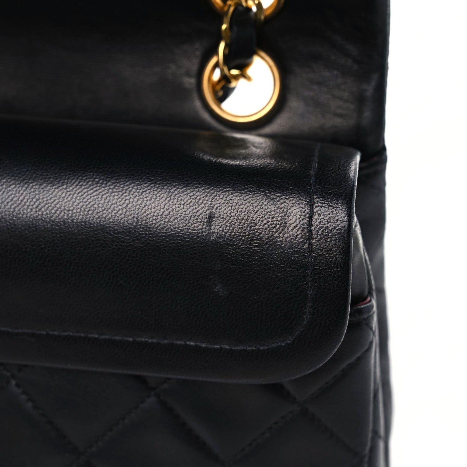 Chanel Lambskin Quilted Small Double Flap Black 14 of 19