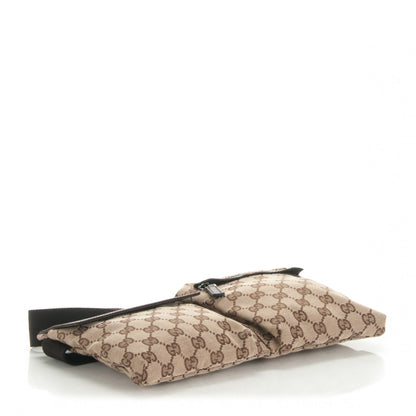 Gucci GG Monogram Double Pocket Belt Bag Dark Brown 4 of 7