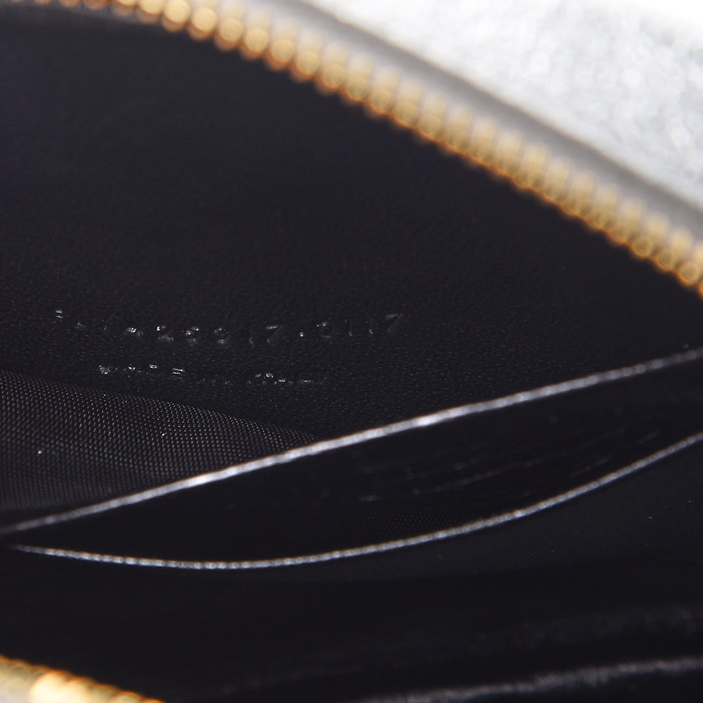 Metallic Calfskin Monogram Blogger Bag Argento Nero