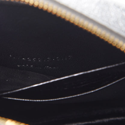 Saint Laurent Metallic Calfskin Monogram Blogger Bag Argento Nero 8 of 9