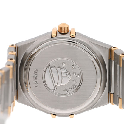 Omega Stainless Steel 18K Yellow Gold 25mm Constellation Quartz Watch White 1372.30.00 4 of 4