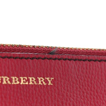 Burberry House Check Derby Peyton Crossbody Clutch Bag Red 10 of 10