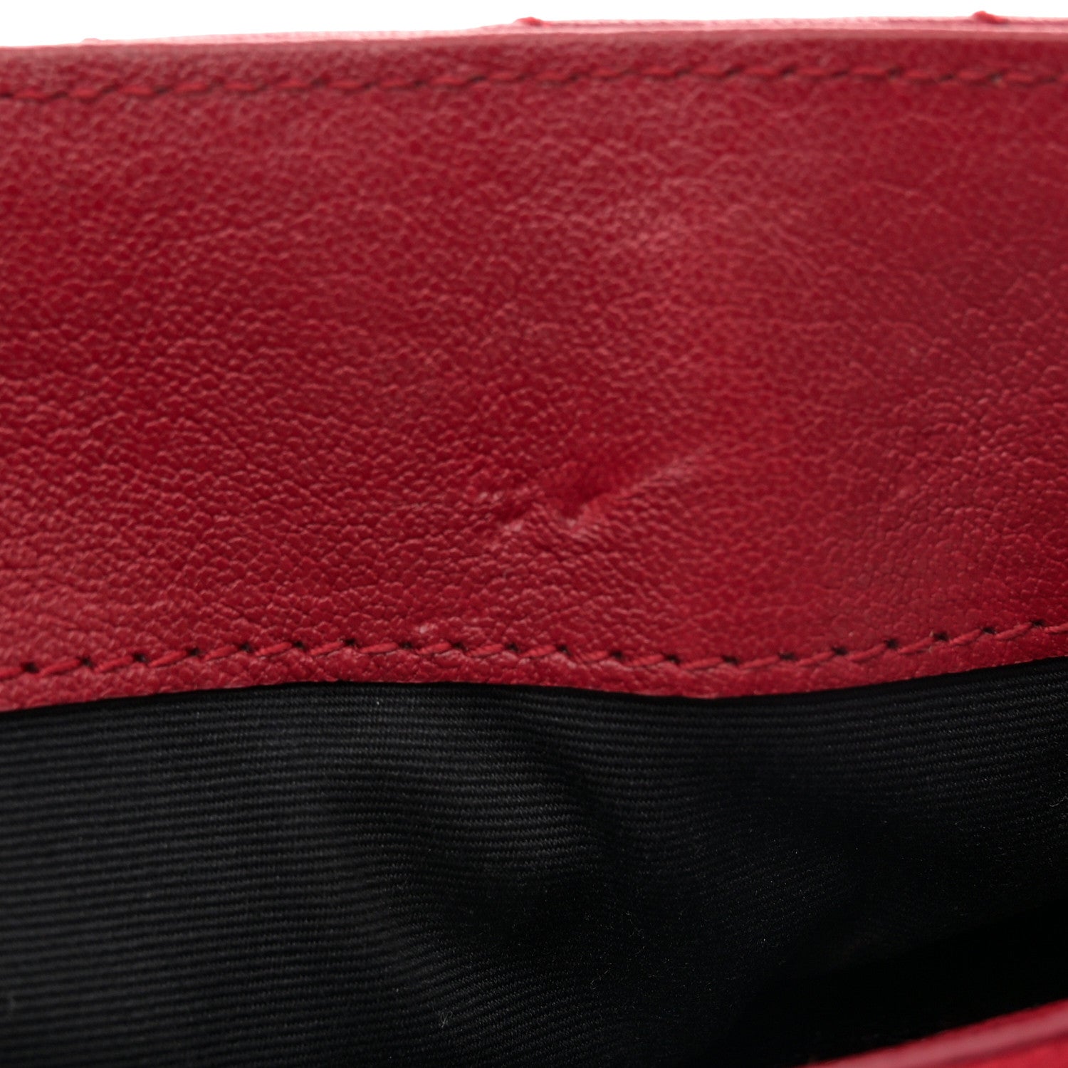 Saint Laurent Sheepskin Matelasse Chevron Monogram Medium College Bag Rouge 11 of 14