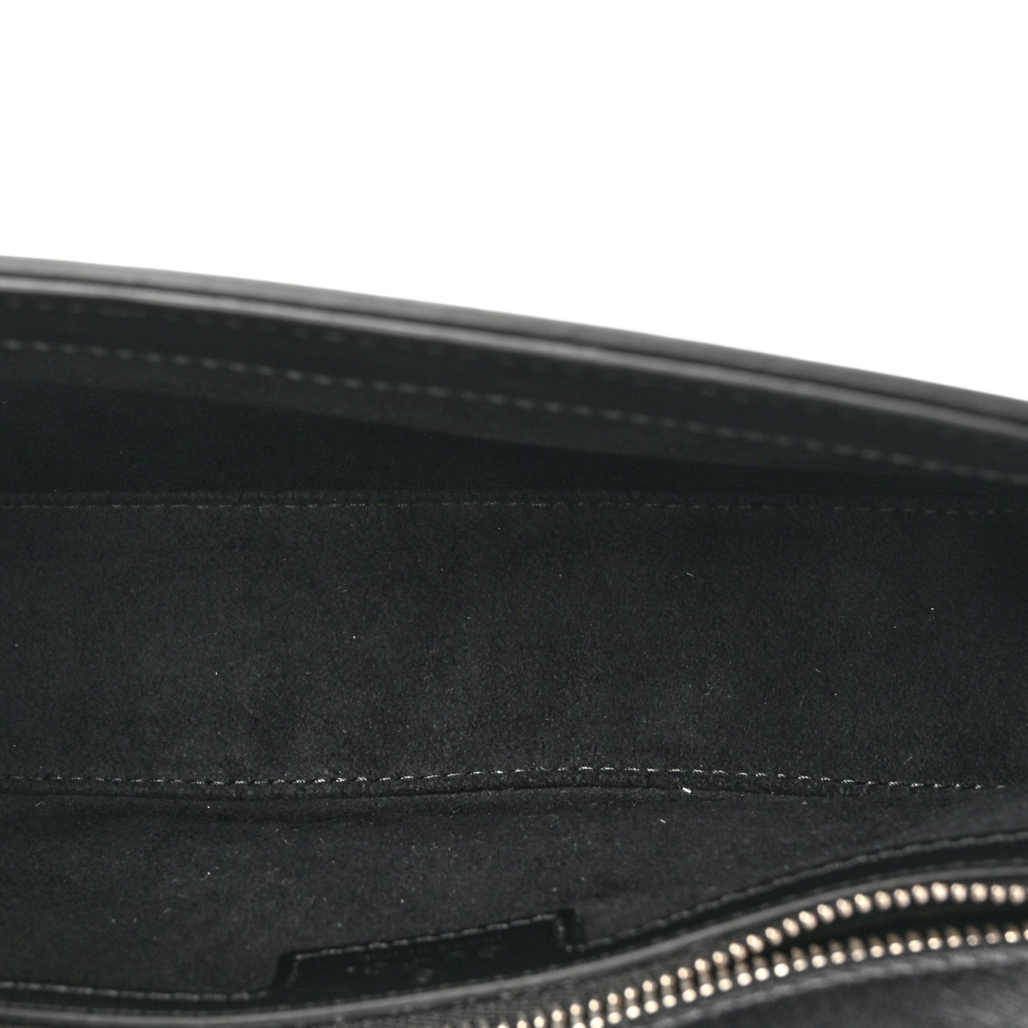 Senna Calfskin Petite GG Top Handle Shoulder Bag Black