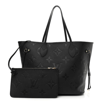 Louis Vuitton Empreinte Monogram Giant Neverfull MM Black 1 of 10