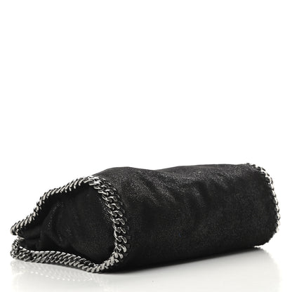 Stella McCartney Shaggy Deer Mini Falabella Fold Over Tote Black 4 of 10