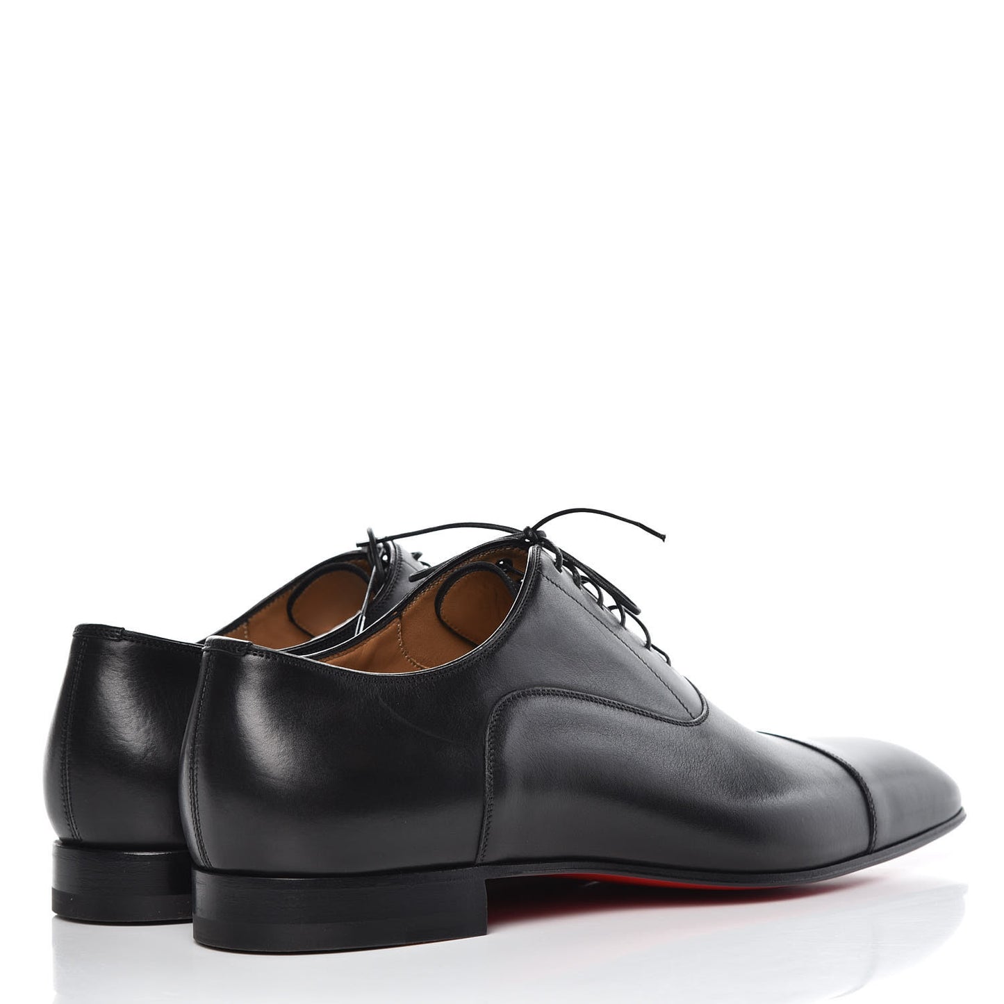 Calfskin Mens Greggo Flat Oxfords 43 Black