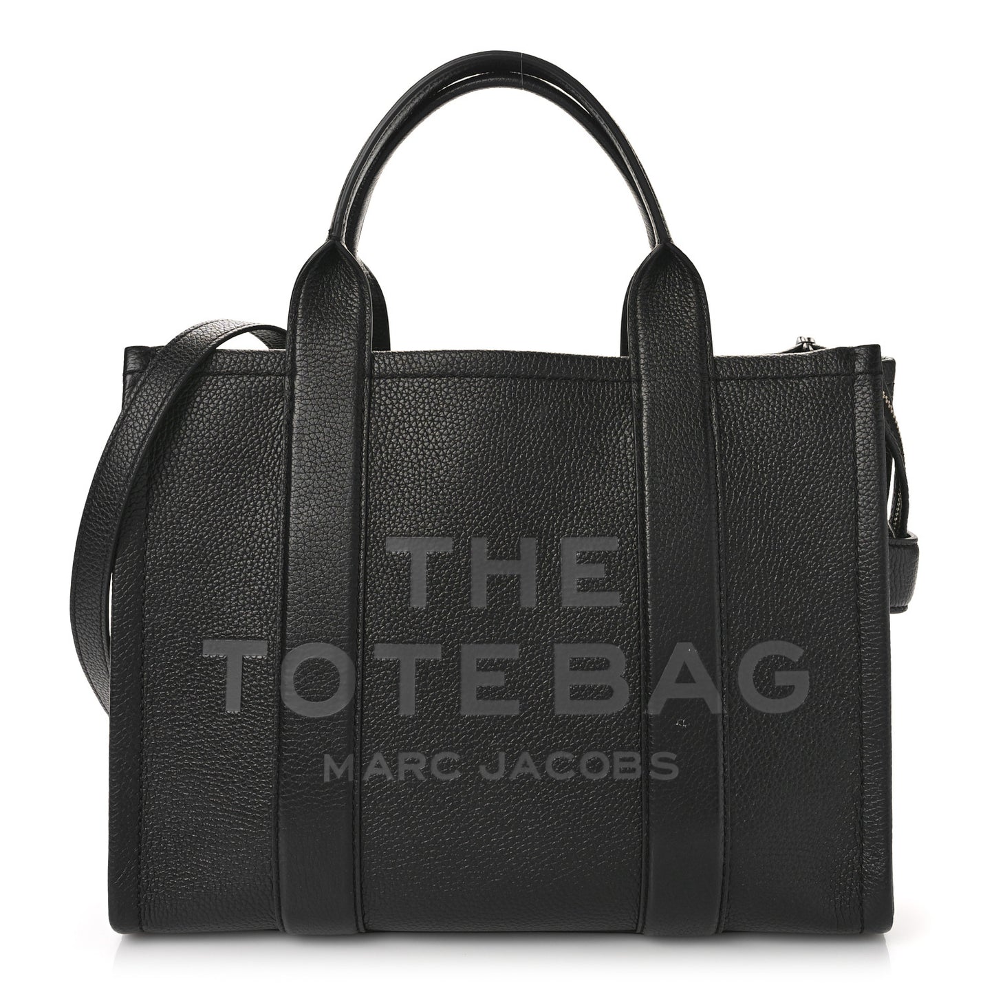 Grained Calfskin Medium The Tote Bag Black