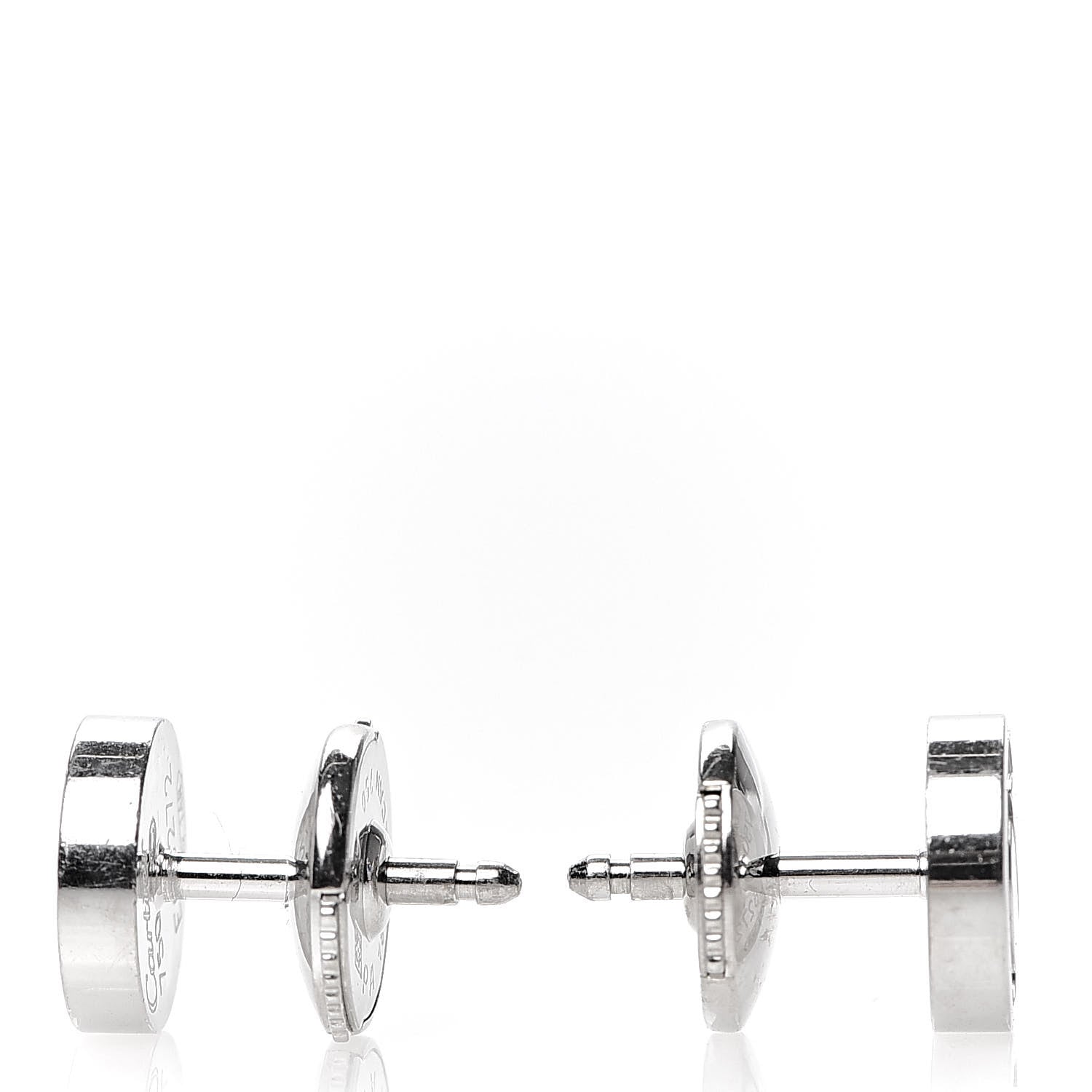 Cartier 18K White Gold LOVE Earrings 3 of 6