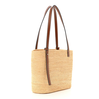 Loewe Raffia Small Square Basket Tote Bag Natural Tan 3 of 10
