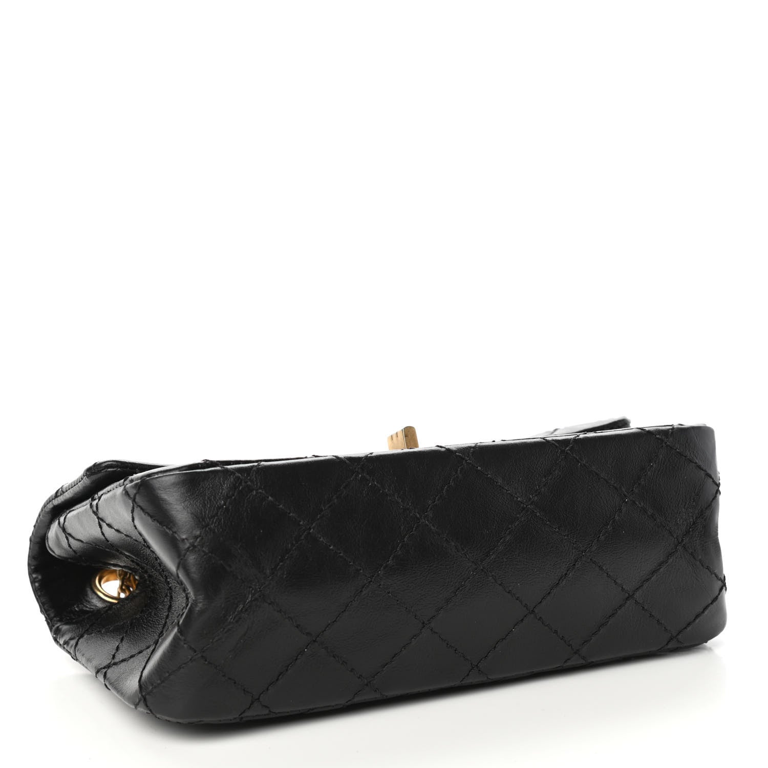 Chanel Aged Calfskin Quilted 2.55 Reissue Mini Flap Black 4 of 12