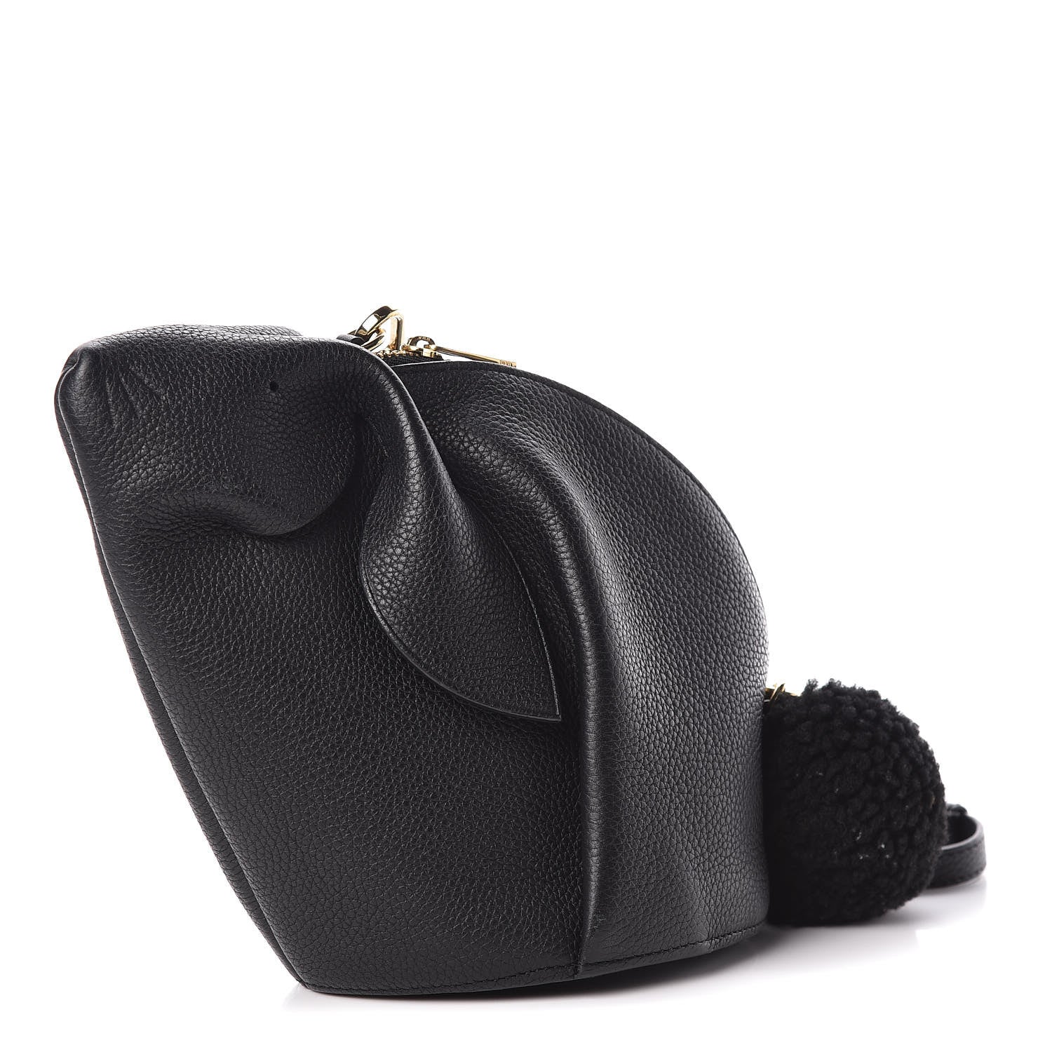 Loewe Calfskin Mini Bunny Crossbody Bag Black 1 of 10