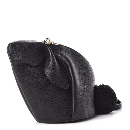 Loewe Calfskin Mini Bunny Crossbody Bag Black 1 of 10