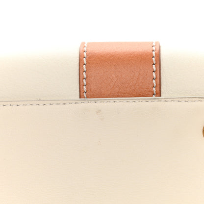 Salvatore Ferragamo Calfskin Small Sookie Satchel White Tan 13 of 13