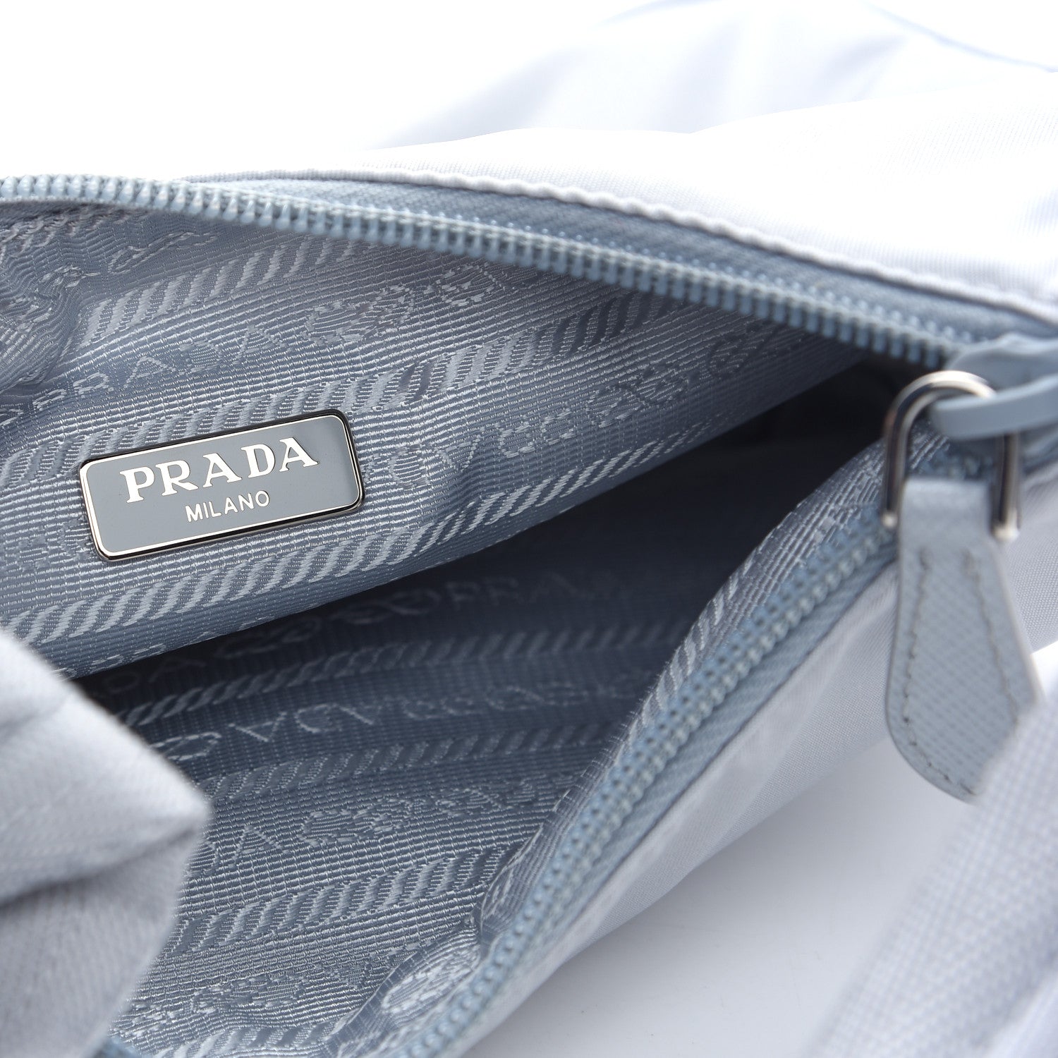 Prada Tessuto Nylon Mini Re-Edition 2000 Bag Fiordaliso 6 of 9