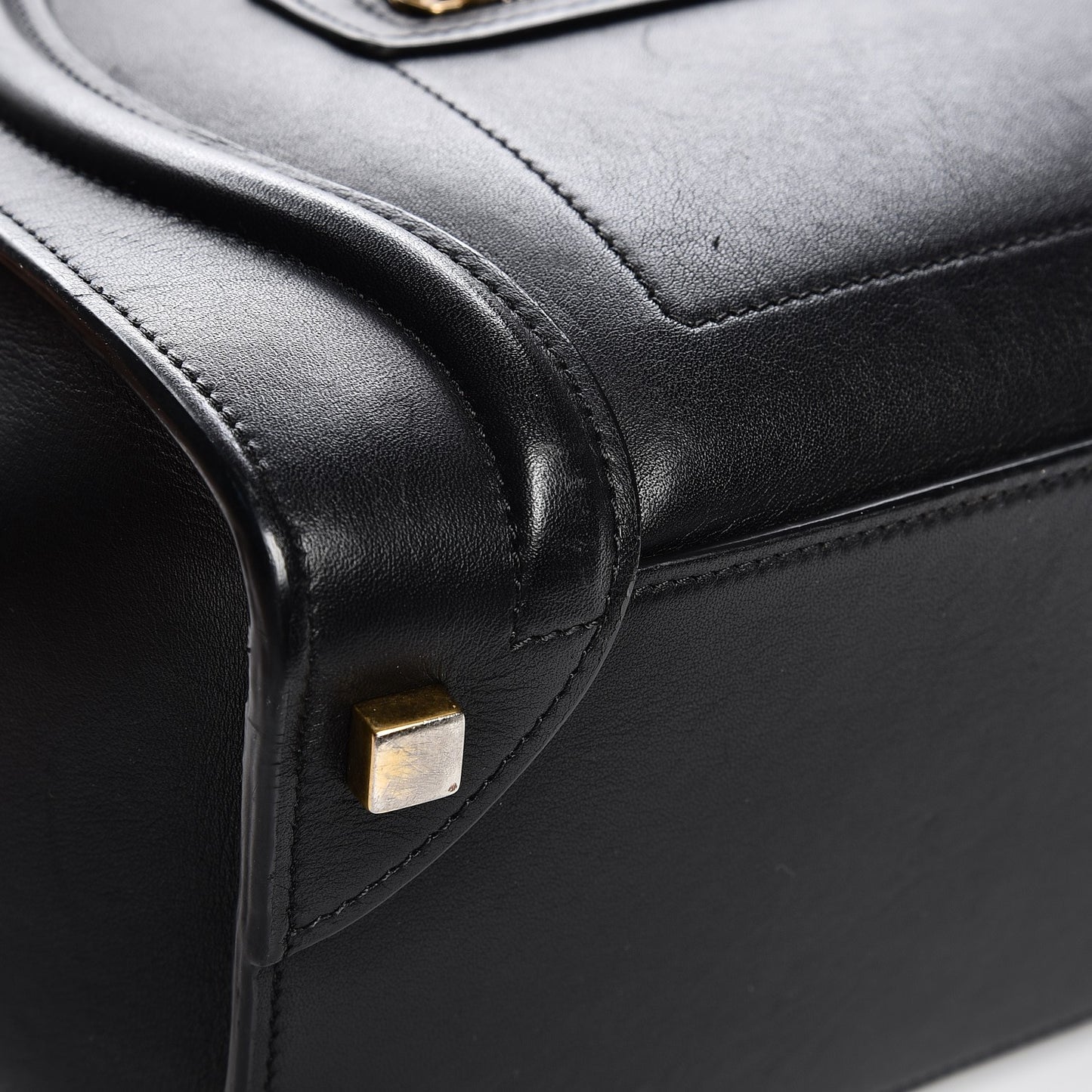 Smooth Calfskin Micro Luggage Black