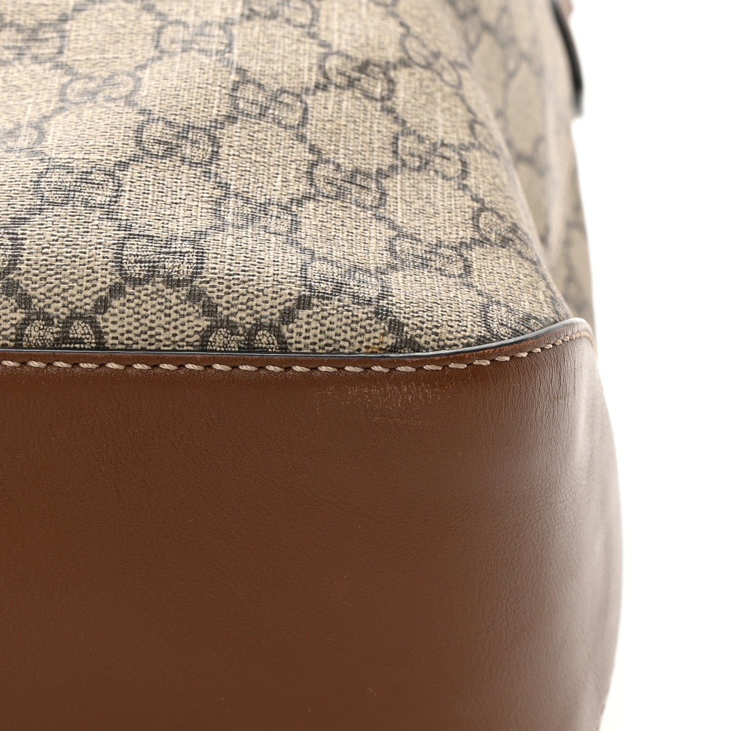 Gucci GG Supreme Monogram Large Linea A Hobo Light Brown 11 of 12