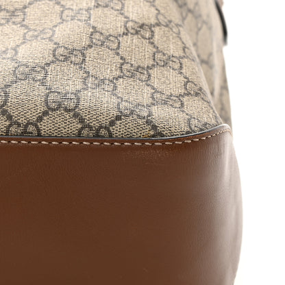 Gucci GG Supreme Monogram Large Linea A Hobo Light Brown 11 of 12
