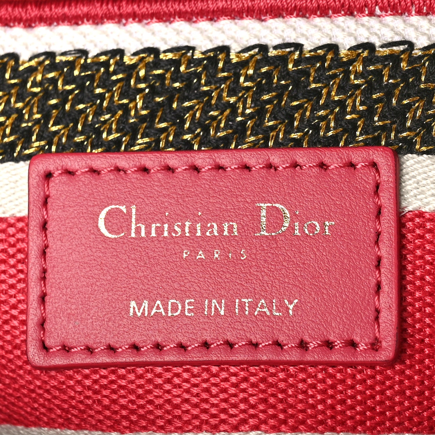 Christian Dior Canvas Embroidered Butterfly Print Medium Lady D-Lite Multicolor 6 of 8
