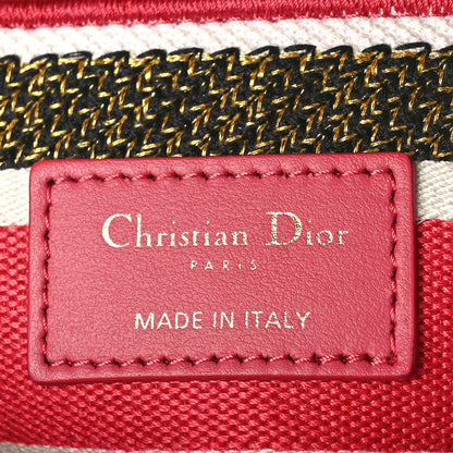 Christian Dior Canvas Embroidered Butterfly Print Medium Lady D-Lite Multicolor 6 of 8