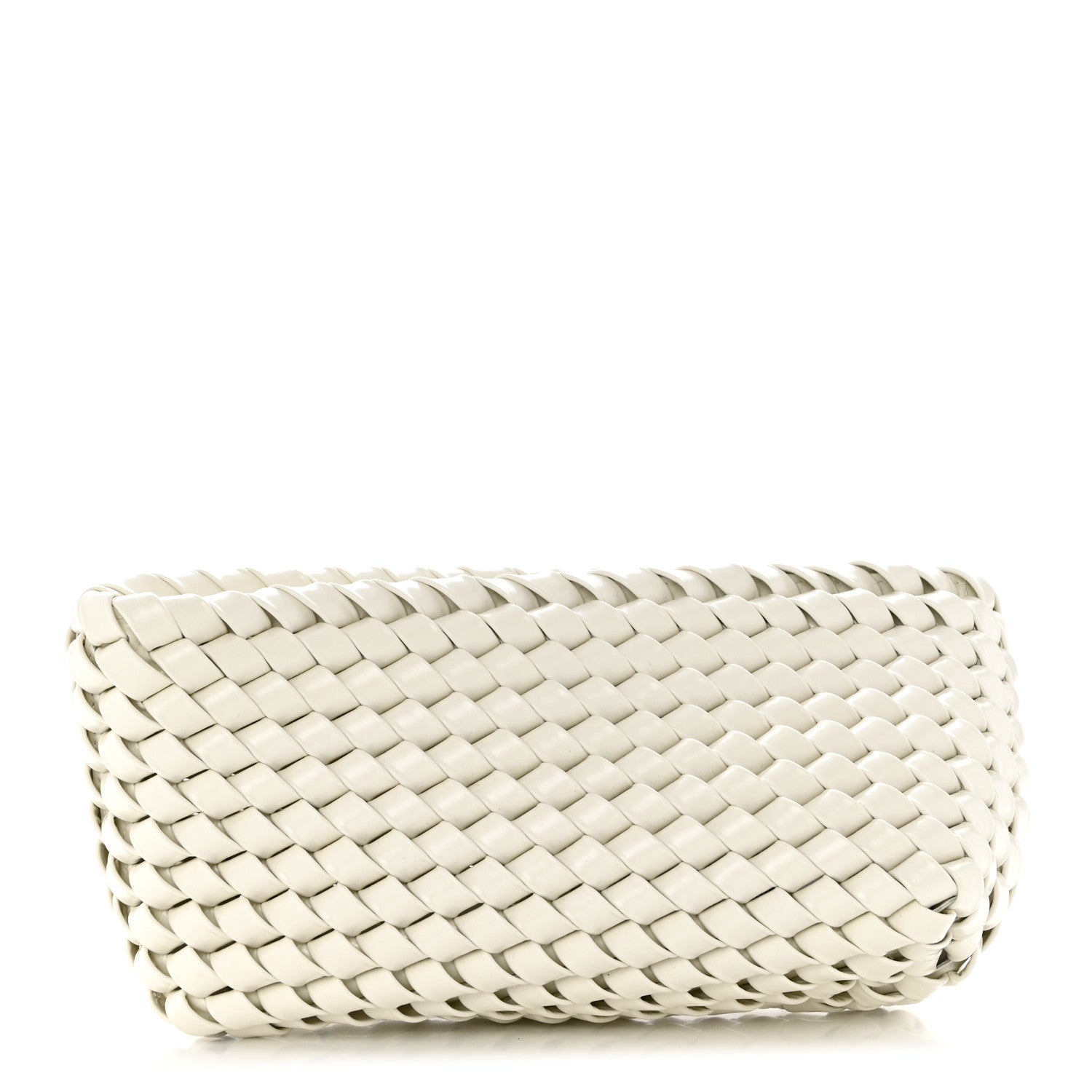 Bottega Veneta Nappa Intrecciato Slanted Clutch White 1 of 7