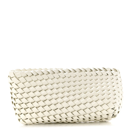 Bottega Veneta Nappa Intrecciato Slanted Clutch White 1 of 7