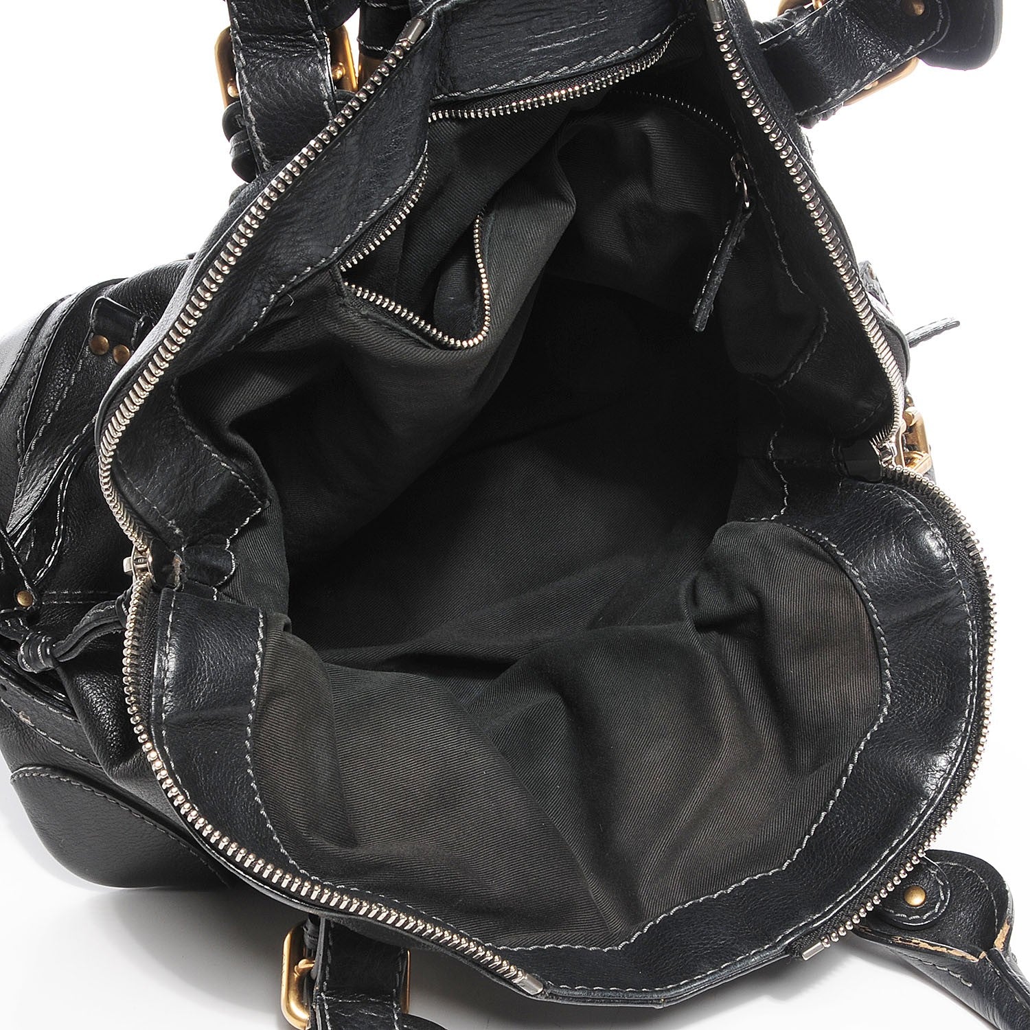 Chloe Leather Paddington Tote Black 5 of 10