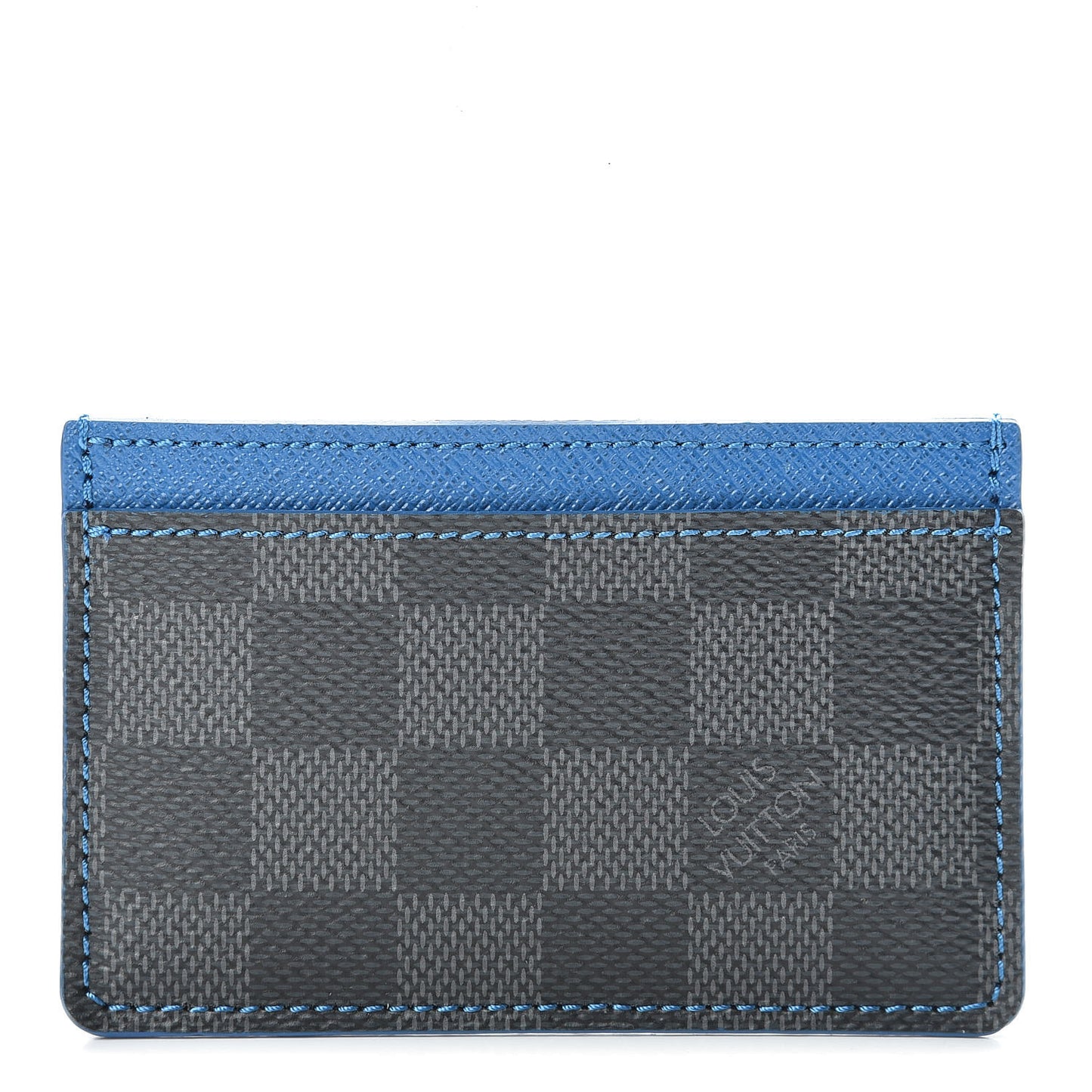 Damier Graphite Card Holder Blue