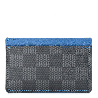 Louis Vuitton Damier Graphite Card Holder Blue 1 of 8