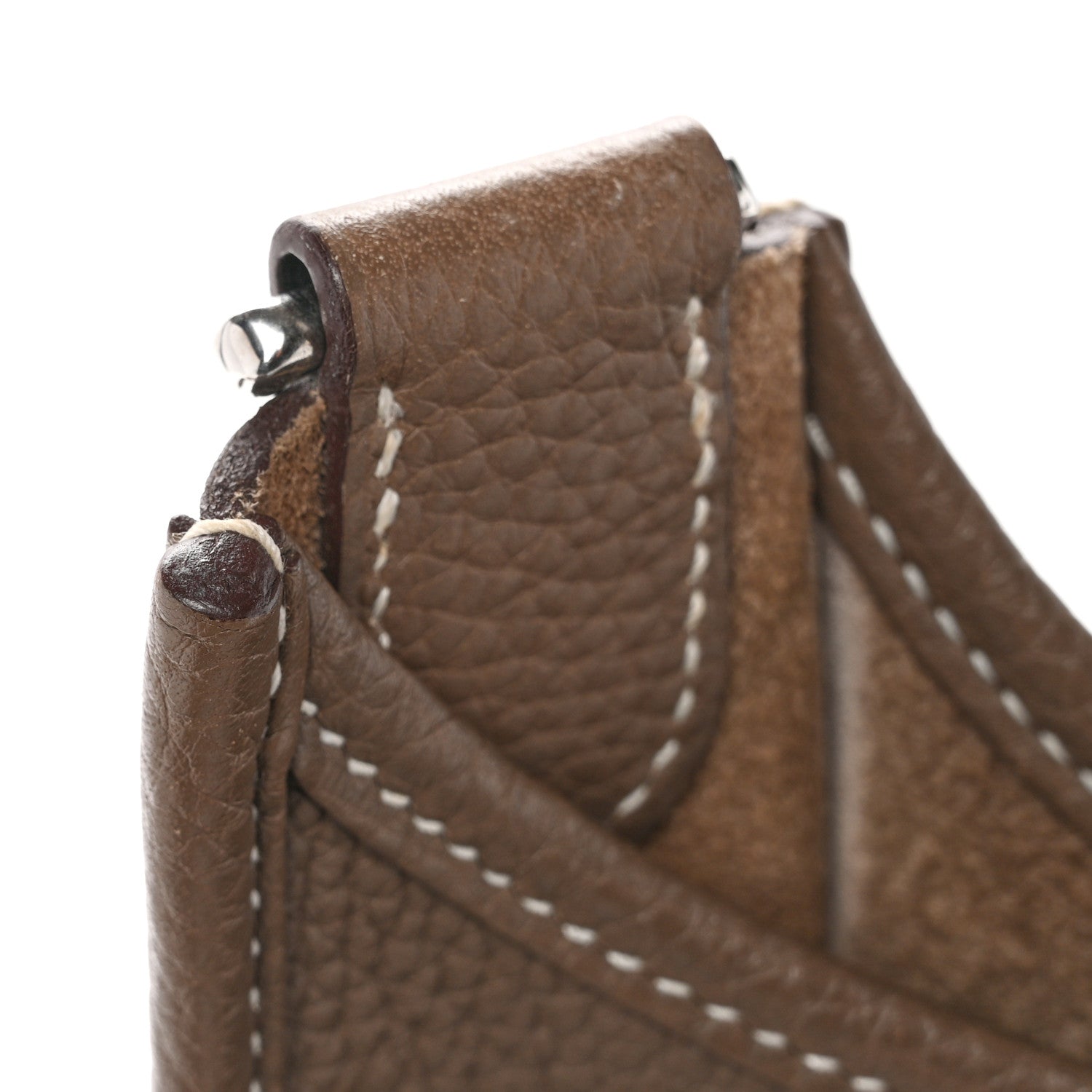 Hermes Taurillon Clemence Evelyne III GM Etoupe 11 of 13