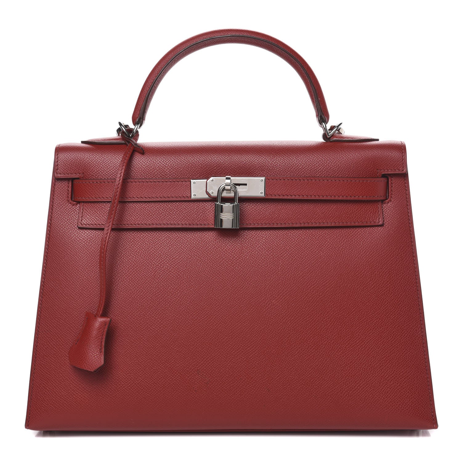 Hermes Epsom Kelly Sellier 32 Rouge Garance 1 of 27