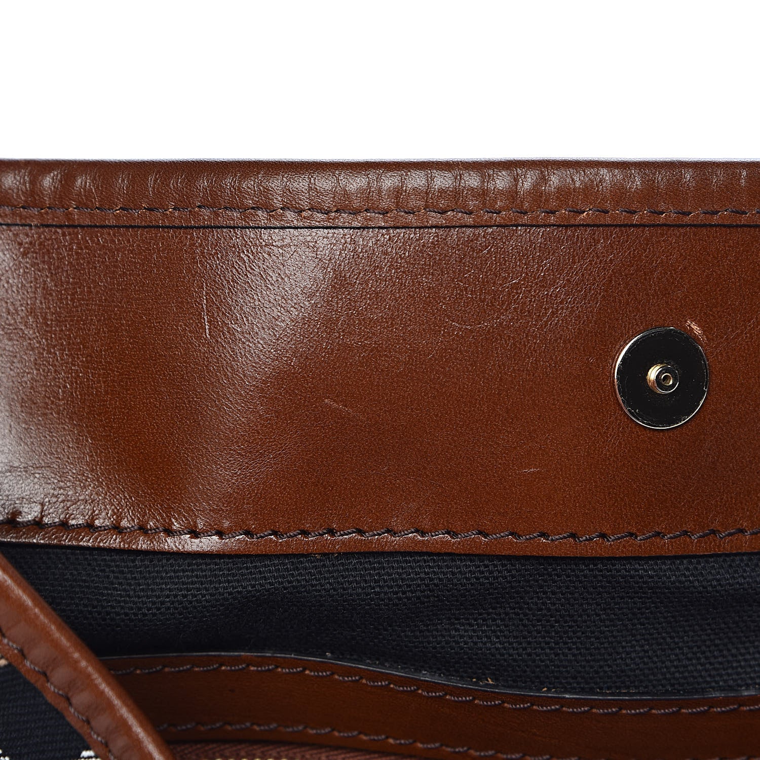 Burberry House Check Small Canterbury Tote Dark Tan 8 of 11