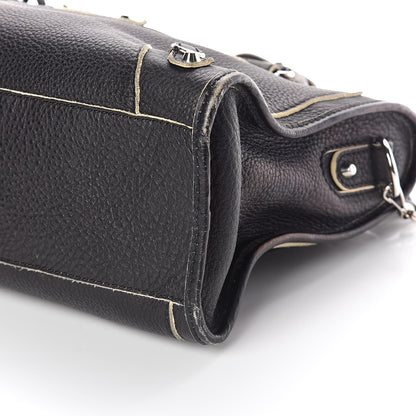 Balenciaga Supple Grained Calfskin Classic Silver Hardware Highlight City Black 9 of 15