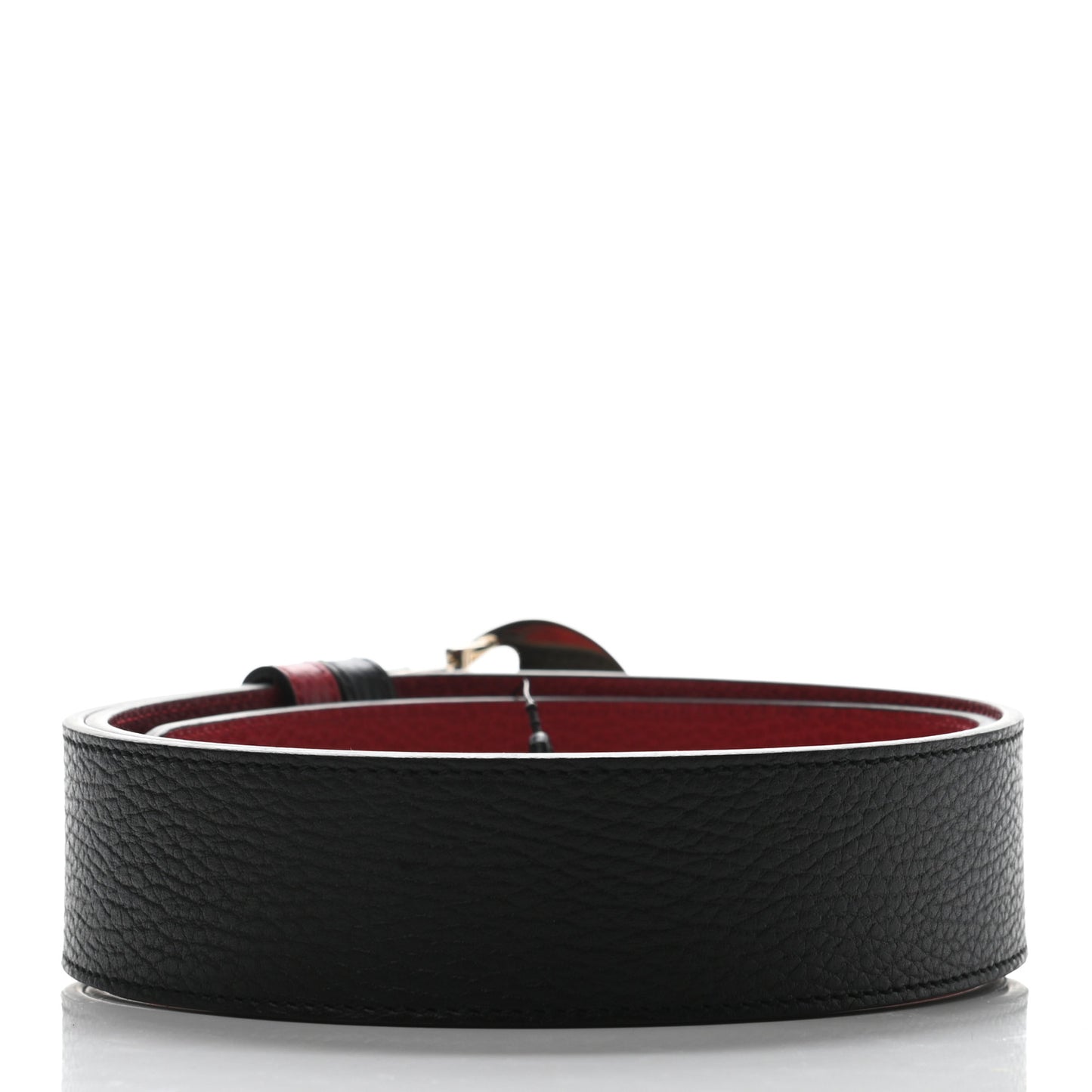Calfskin 1973 Reversible Belt 95 38 Black Red