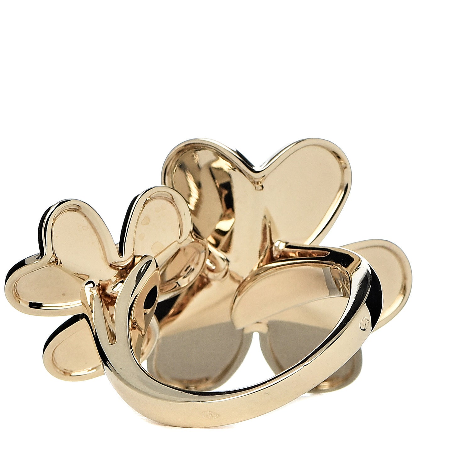 18K Yellow Gold Diamond Frivole Between The Finger Ring 49 5