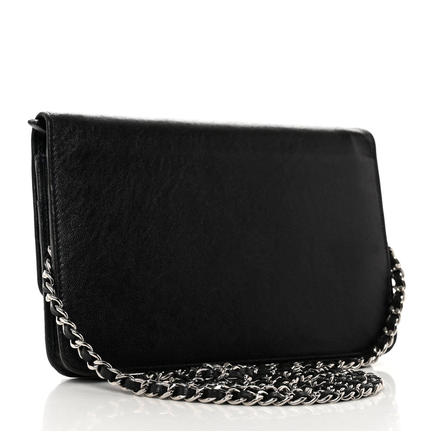 Goatskin Wallet On Chain WOC Black