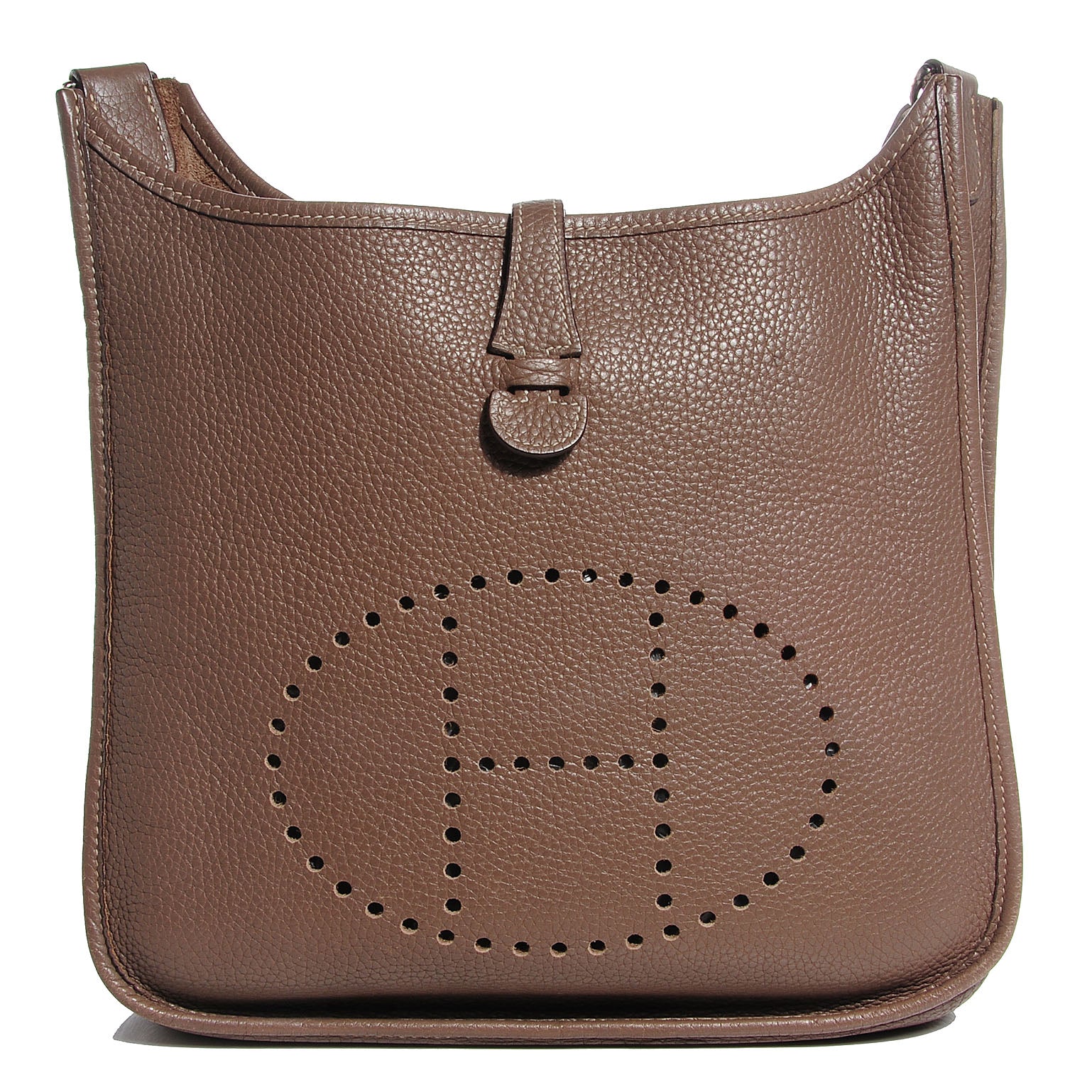 Hermes Taurillon Clemence Evelyne PM Etoupe 1 of 16