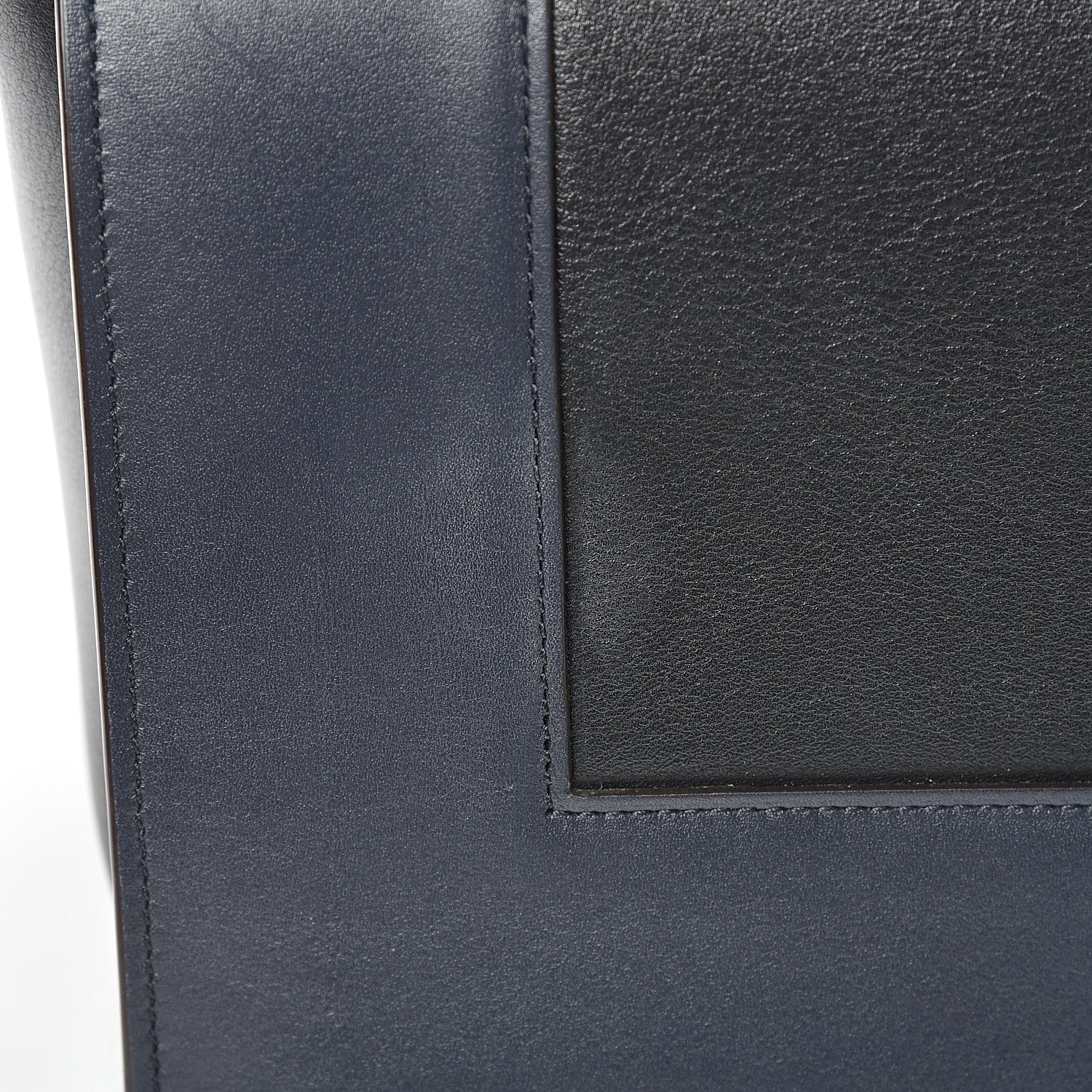 Celine Shiny Smooth Calfskin Medium Frame Shoulder Bag Black Navy 11 of 14
