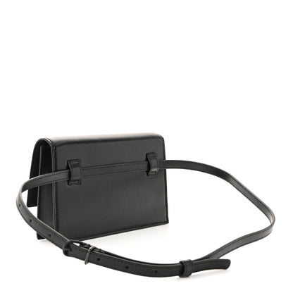 Balenciaga Shiny Box Calfskin Monochrome XS Sharp Belt Bag Black 3 of 9