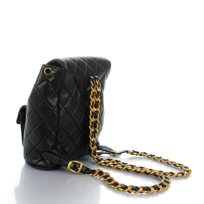 Chanel Lambskin Quilted Backpack Black 3 of 9