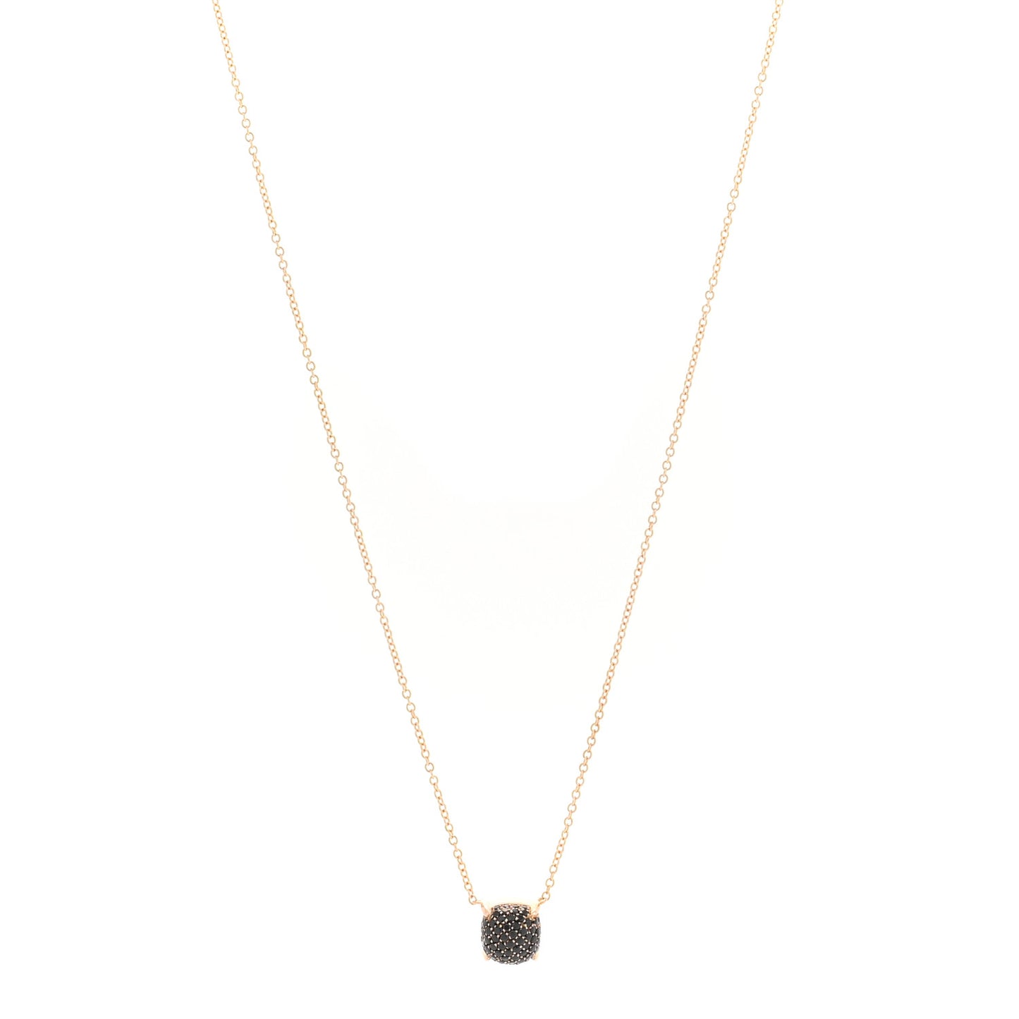 18K Rose Gold Black Spinel Paloma Picasso Sugar Stacks Necklace