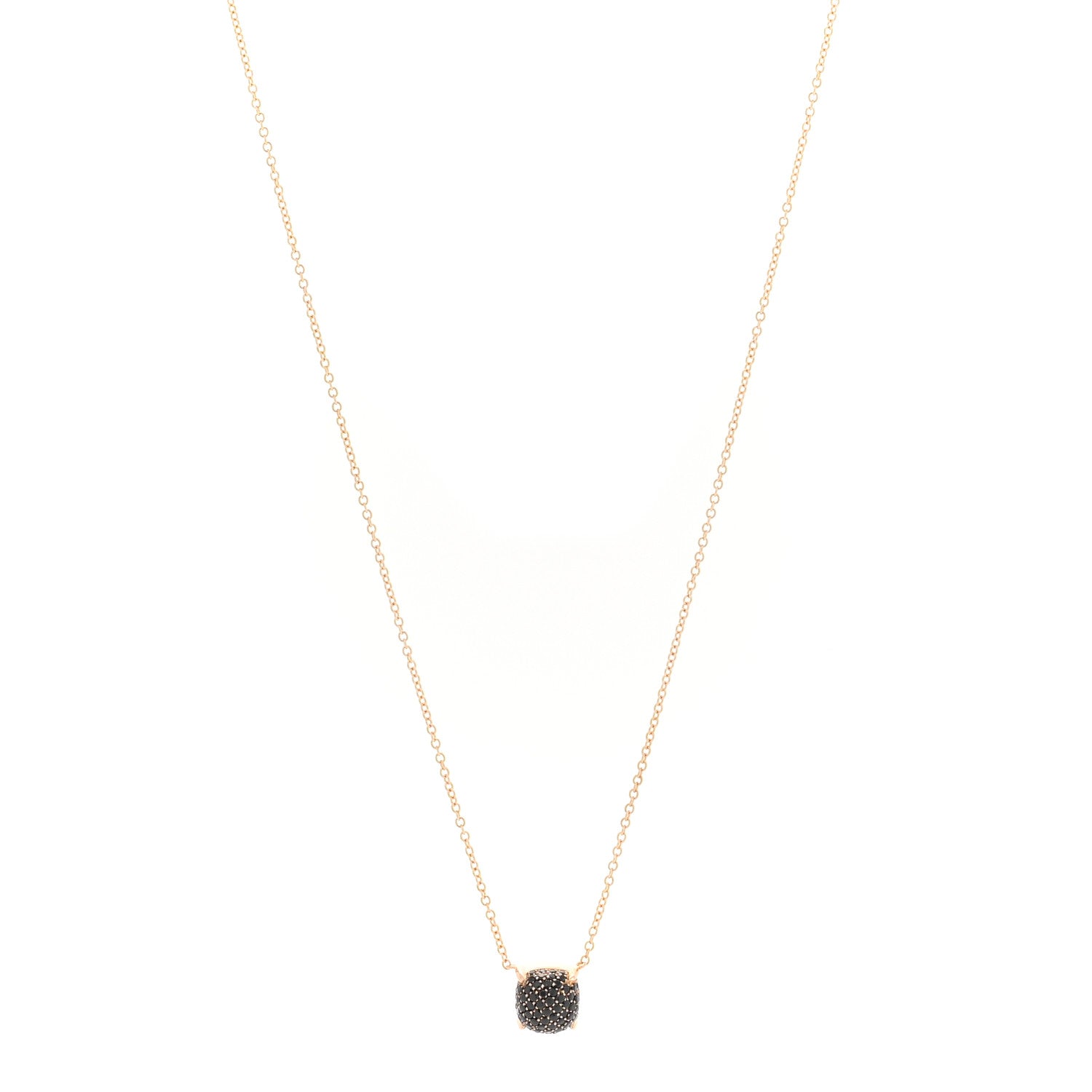 Tiffany 18K Rose Gold Black Spinel Paloma Picasso Sugar Stacks Necklace 1 of 4