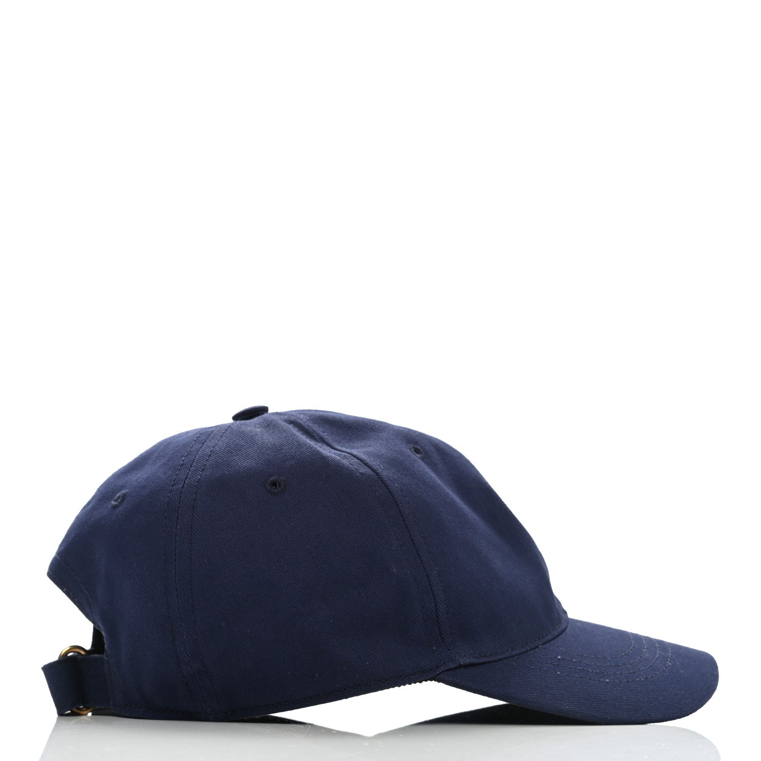 Gucci Cotton Moth Embroidered Baseball Hat 57 Navy 5 of 10