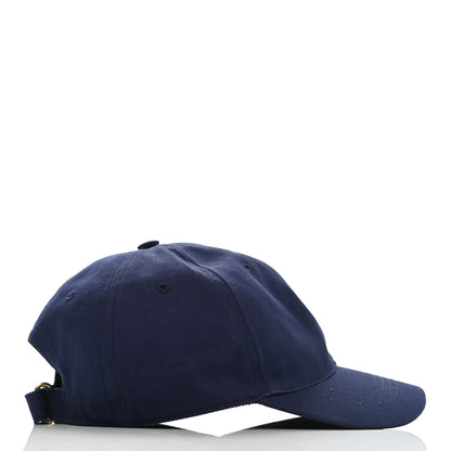 Gucci Cotton Moth Embroidered Baseball Hat 57 Navy 5 of 10