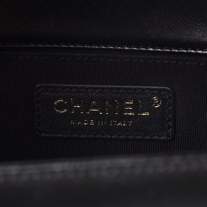 Chanel Lambskin Quilted Medium Boy Flap Black 6 of 13