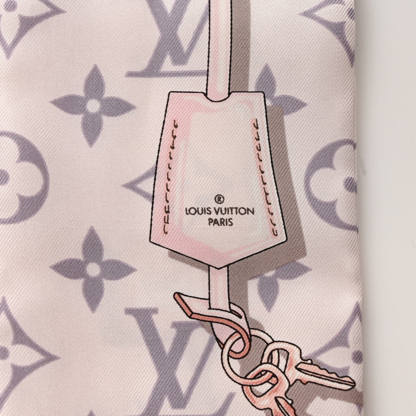 Silk Monogram Confidential Bandeau Light Pink
