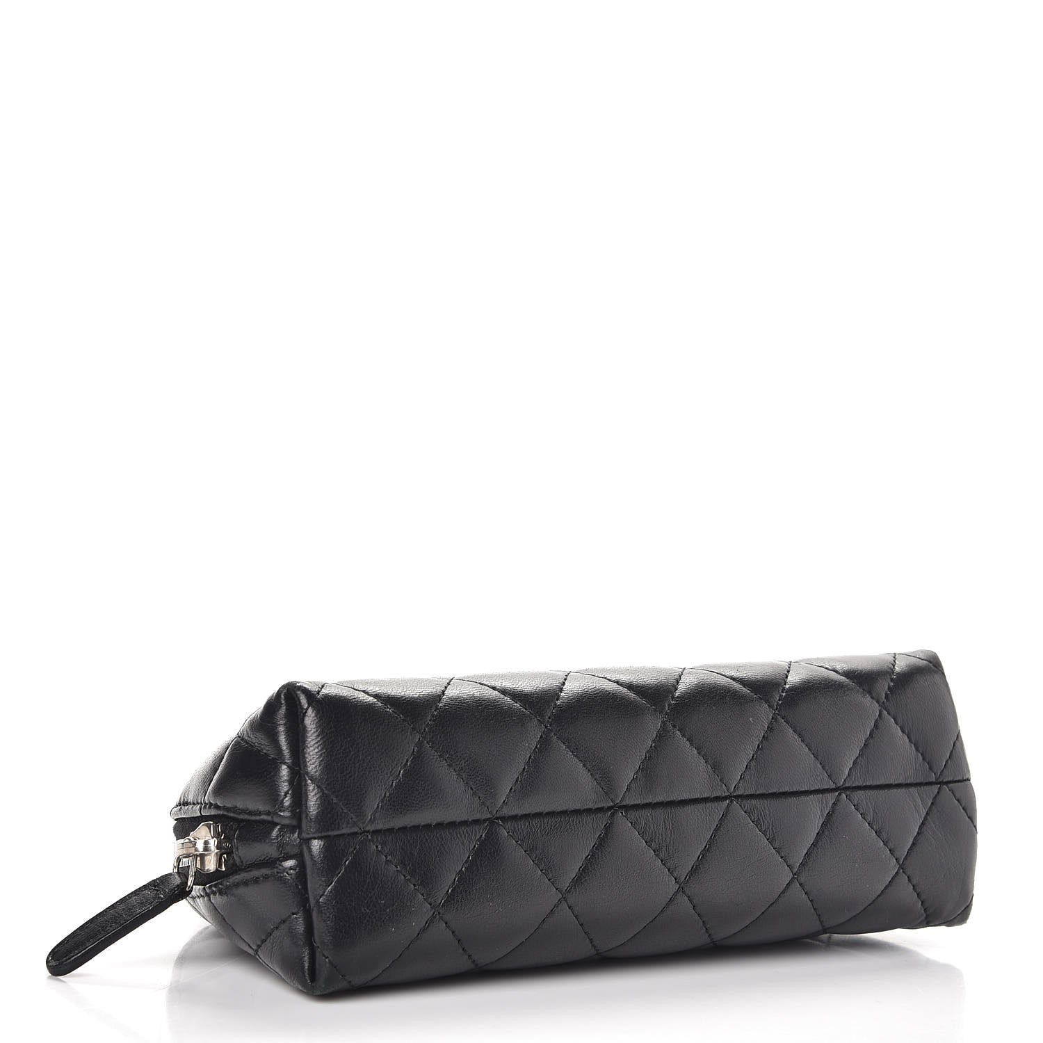 Chanel Lambskin Quilted Cosmetic Case Black 4 of 8