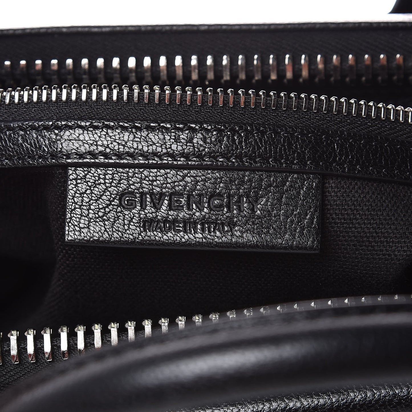 Sugar Goatskin Woven Medium Antigona Black White